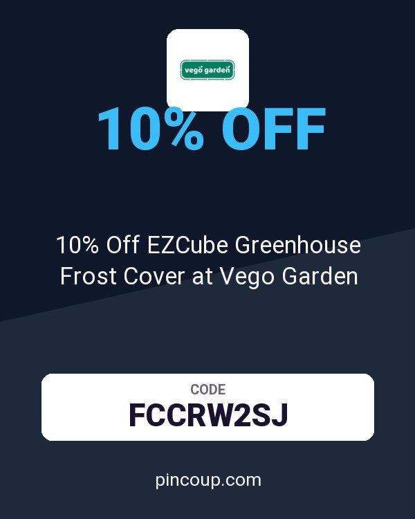 10% Off EZCube Greenhouse Frost Cover at Vego Garden