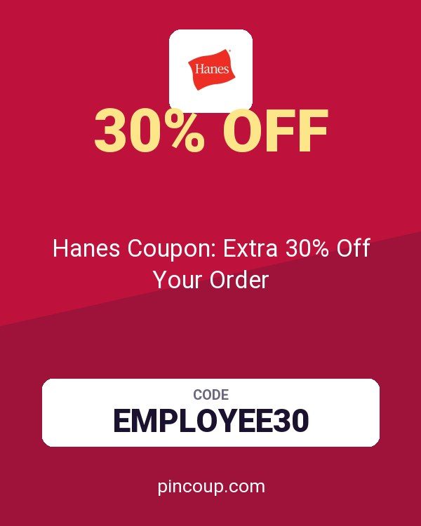 Hanes.com: Hanes Coupon: Extra 30% Off Your Order
