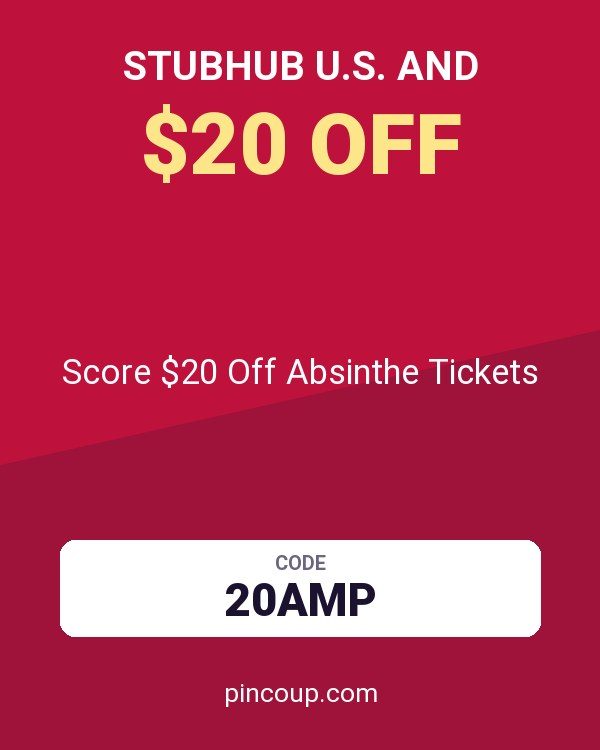 StubHub U.S. and coupon: Score $20 Off Absinthe Tickets