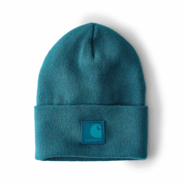Carhartt Men's Leatherette Watch Cap Beanie | Transformative Teal