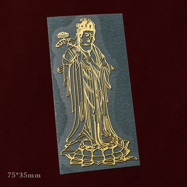 Buddha Stones 12 Chinese Zodiac Blessing Wealth Fortune Phone Sticker - Horse-Mahasattva Bodhisattva / Small at buddhastoneshop
