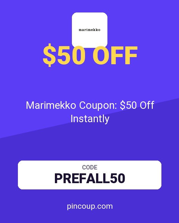 Marimekko Coupon: $50 Off Instantly