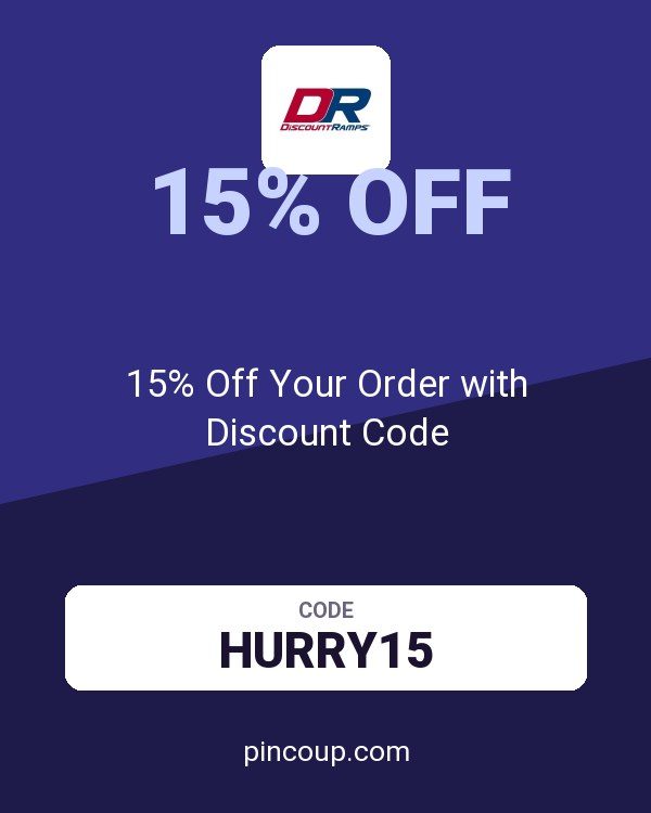 Discount Ramps coupon: 15% Off Your Order with Discount Code