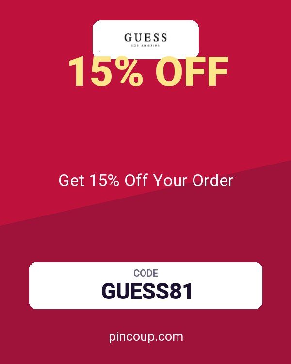 Guess coupon: Get 15% Off Your Order