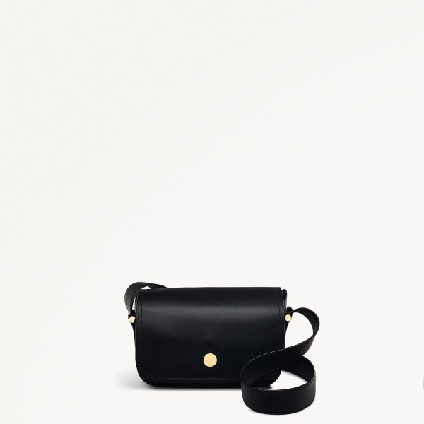 Flapover Medium Sized Crossbody in Black Bathurst Mews SS25 Radley