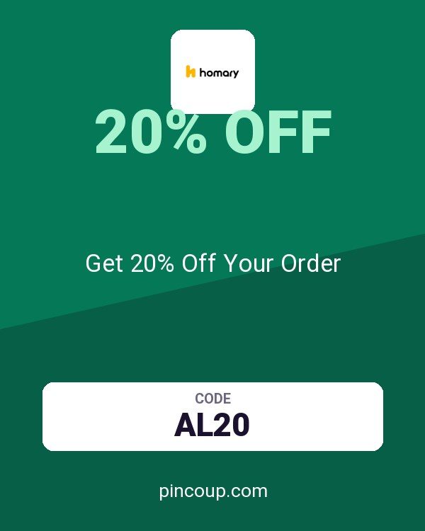Homary International Limited coupon: Get 20% Off Your Order