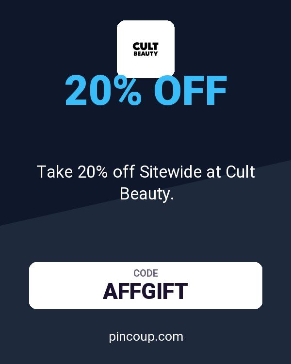 Take 20% off Sitewide at Cult Beauty.