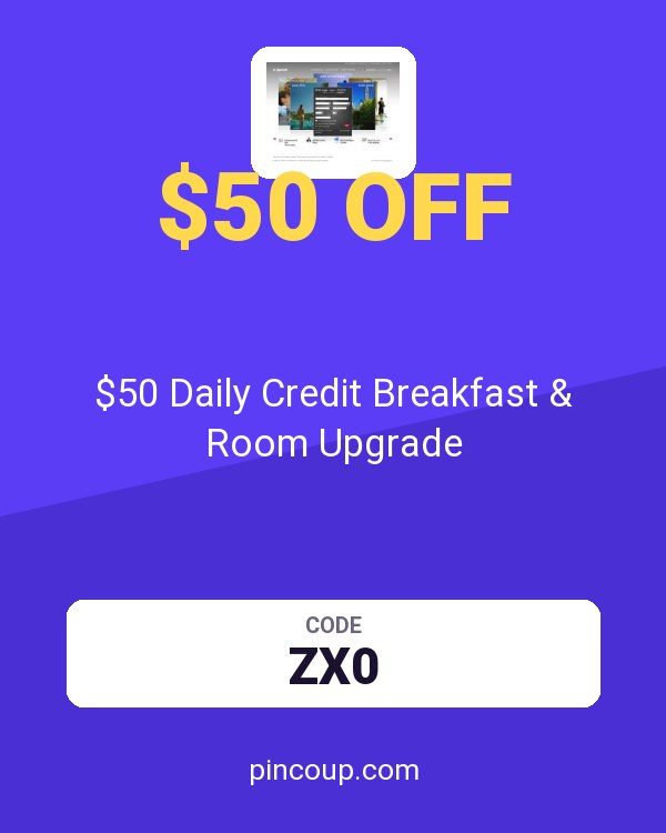 Marriott coupon: $50 Daily Credit Breakfast & Room Upgrade