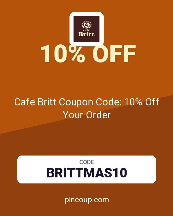 Cafe Britt Coupon Code: 10% Off Your Order