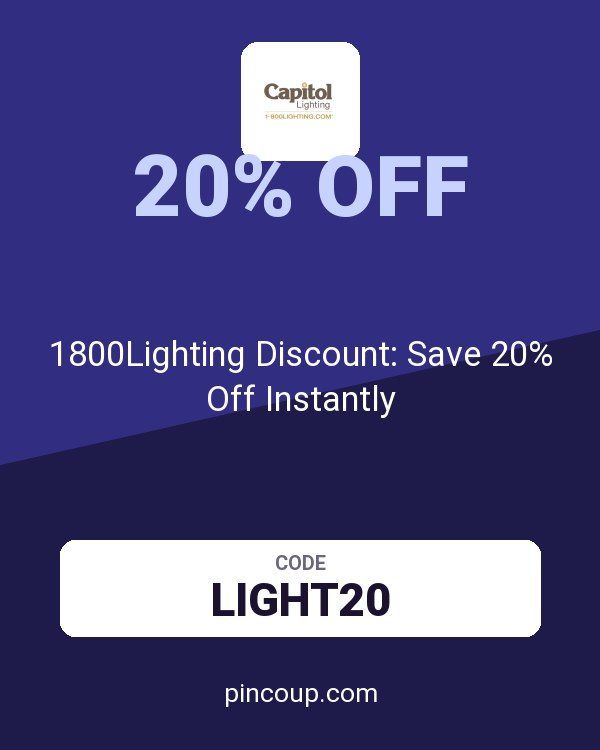 1800Lighting Discount: Save 20% Off Instantly