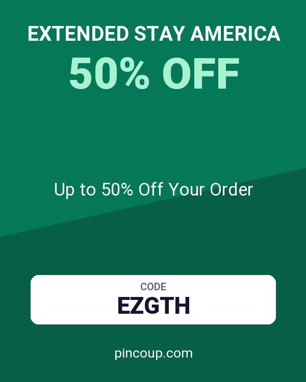 Extended Stay America coupon: Up to 50% Off Your Order