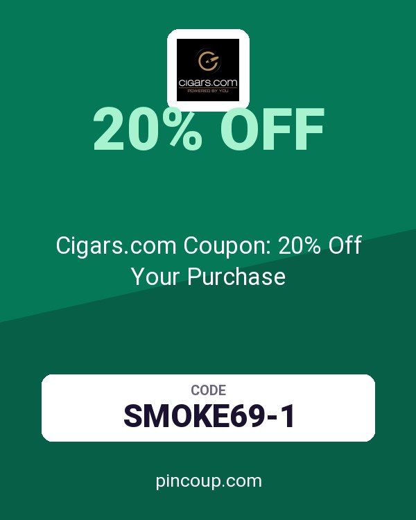 Cigars.com Coupon: 20% Off Your Purchase