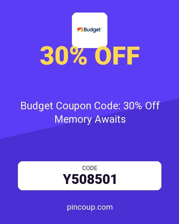 Budget Car Rental: Budget Coupon Code: 30% Off Memory Awaits