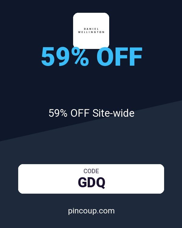 Daniel Wellington coupon: 59% OFF Site-wide
