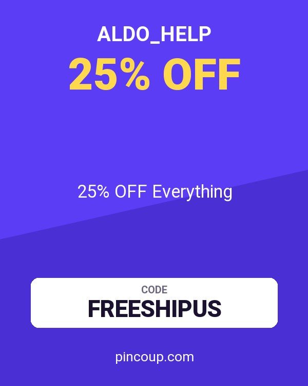 ALDO_Help coupon: 25% OFF Everything