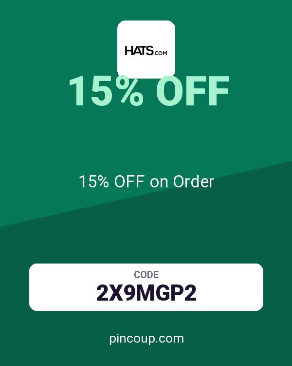 Hats.com coupon: 15% OFF on Order