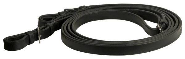 Da Vinci Plain Flat Reins with Hook Stud Ends at Equestrian Collections