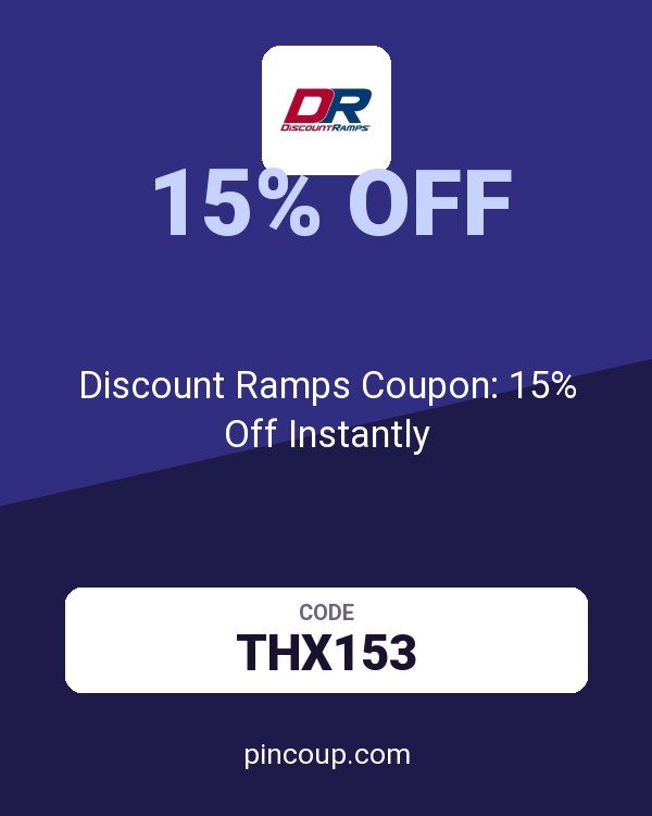Discount Ramps Coupon: 15% Off Instantly