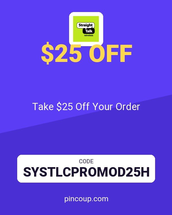 Straight Talk coupon: Take $25 Off Your Order