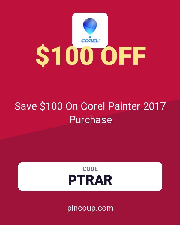 Corel, Roxio & Pinnacle | Multimedia Software coupon: Save $100 On Corel Painter 2017 Purchase