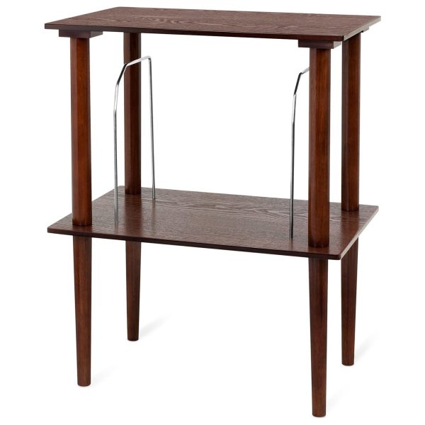 Wooden Stand with Record Holder - Espresso at Victrola