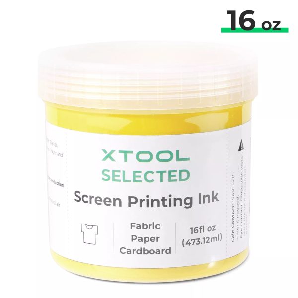 Screen Printing Ink - 16 oz / Yellow at xTool