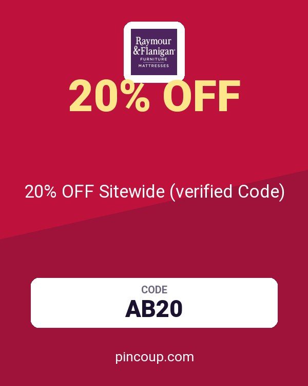 Raymour & Flanigan coupon: 20% OFF Sitewide (verified Code)