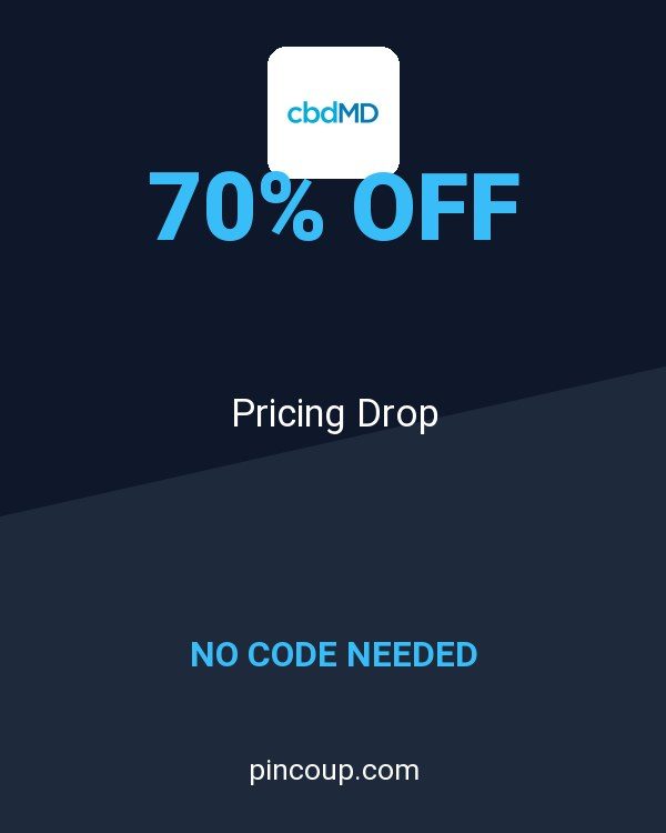 cbdMD coupon: Pricing Drop