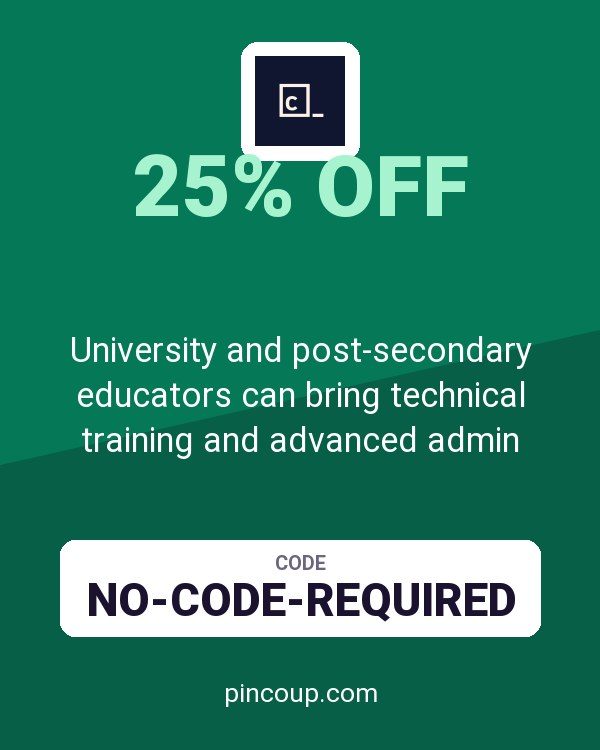 University and post-secondary educators can bring technical training and advanced admin tools to the classroom with 25% off Codecademy Teams!