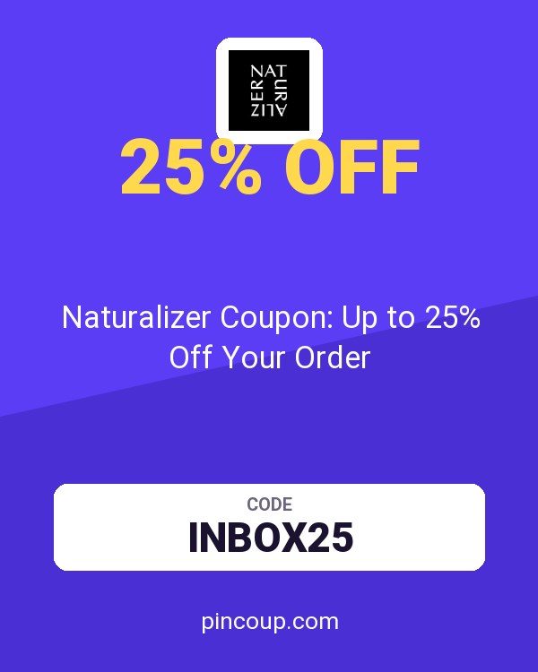 Naturalizer Coupon: Up to 25% Off Your Order