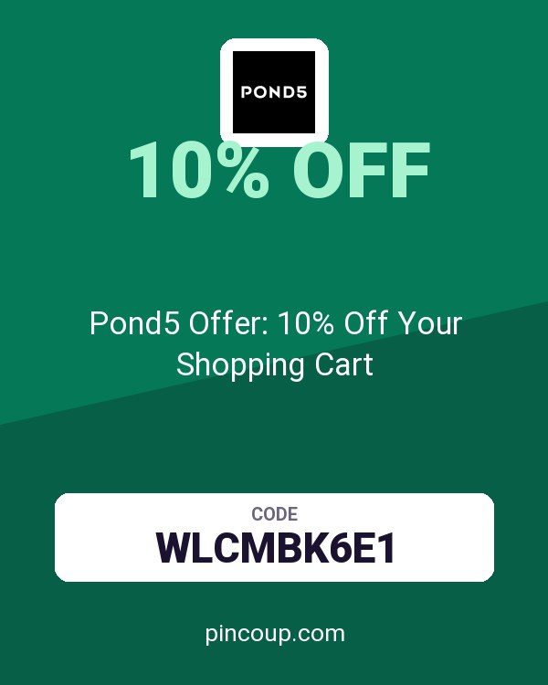 Pond5 Offer: 10% Off Your Shopping Cart