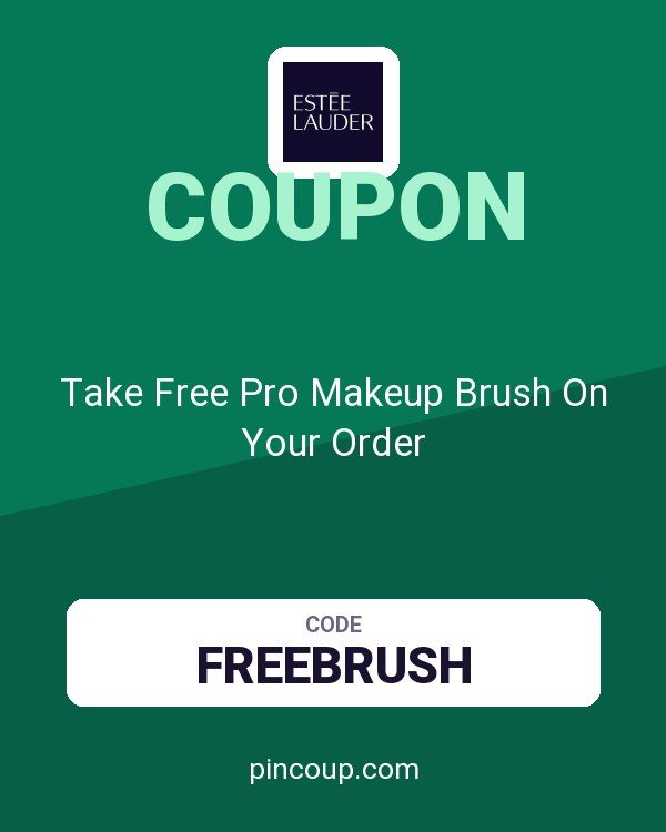 Estee Lauder coupon: Take Free Pro Makeup Brush On Your Order