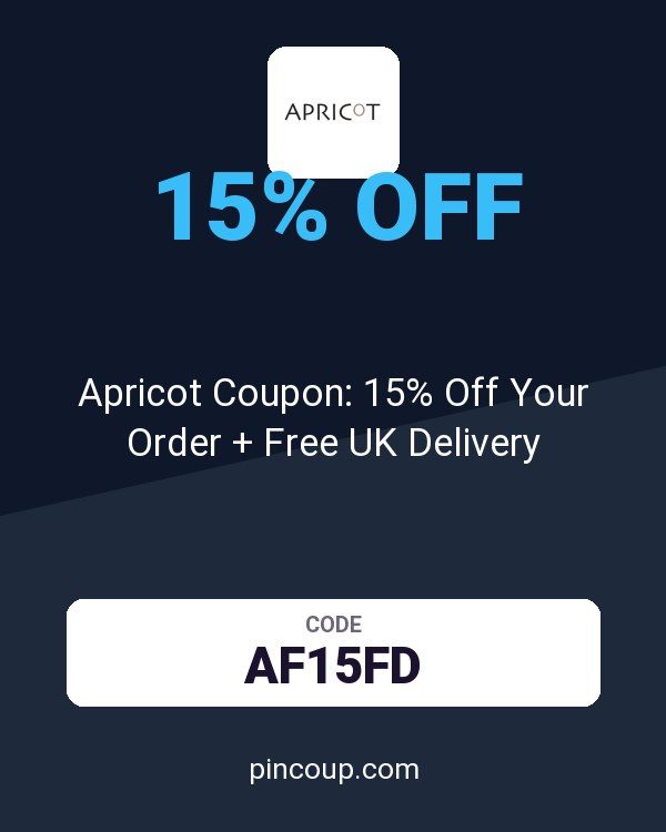 Apricot Coupon: 15% Off Your Order + Free UK Delivery
