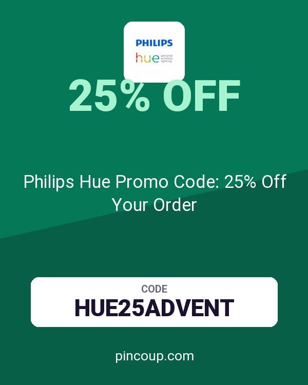 Philips Hue Promo Code: 25% Off Your Order