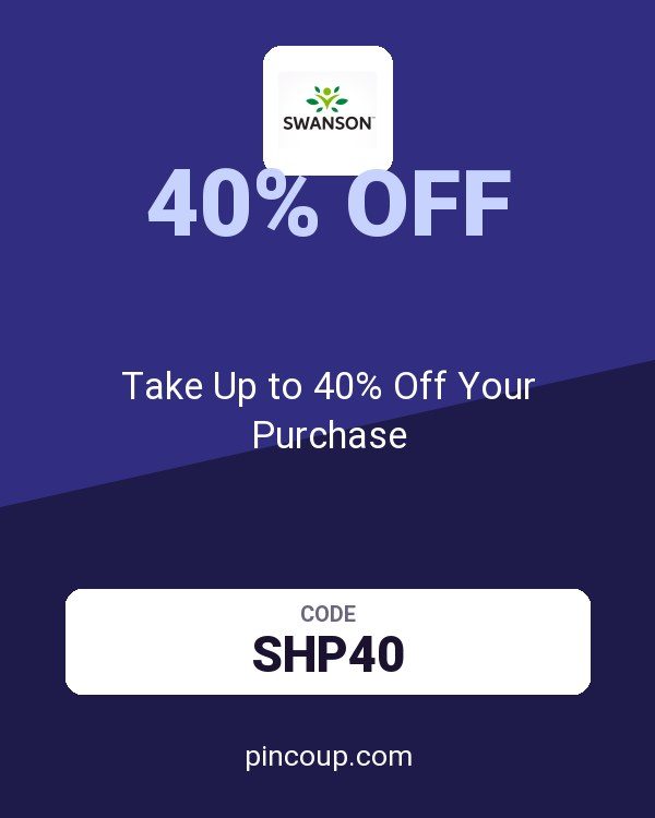 Swanson Health Products coupon: Take Up to 40% Off Your Purchase