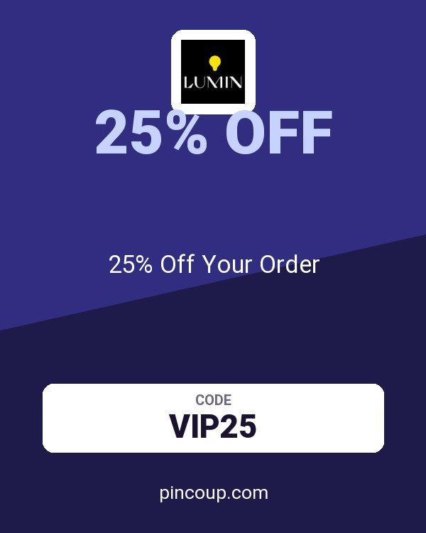 Lumin coupon: 25% Off Your Order