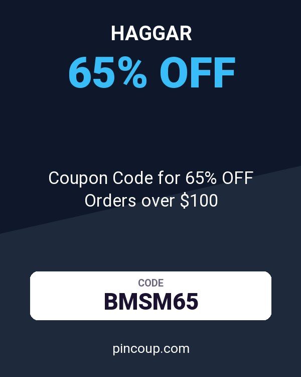 Haggar: Coupon Code for 65% OFF Orders over $100