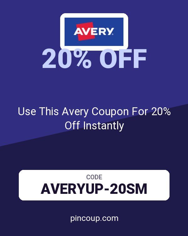 Use This Avery Coupon For 20% Off Instantly