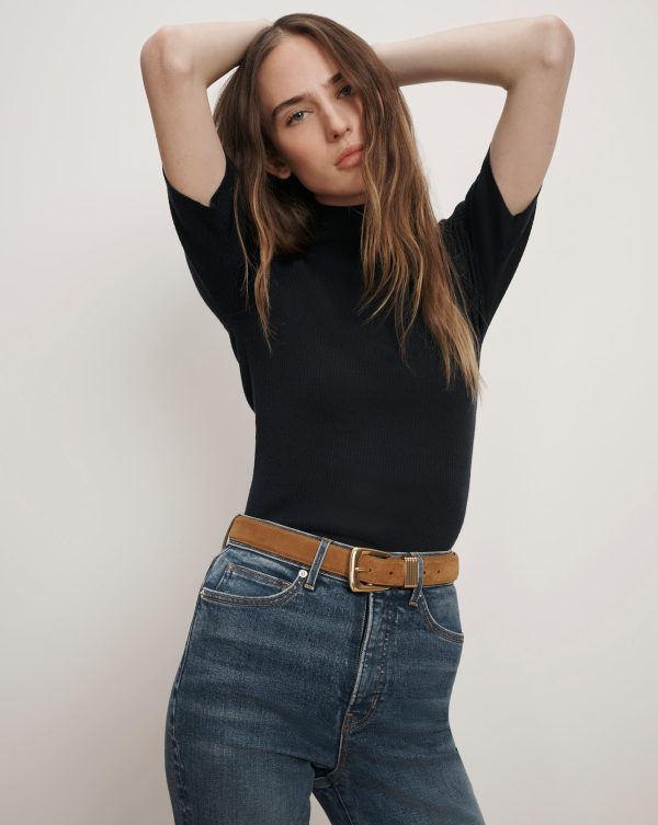 Veronica Beard Alastair Merino Wool Pullover Navy