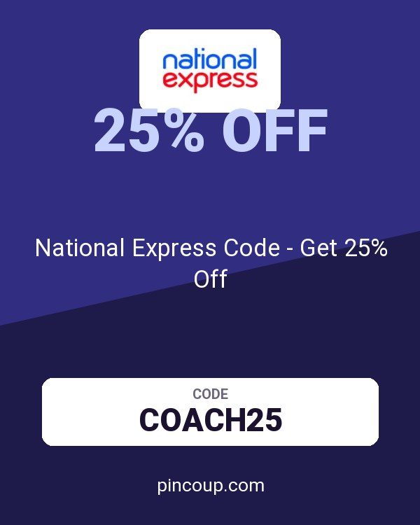 National Express Code - Get 25% Off