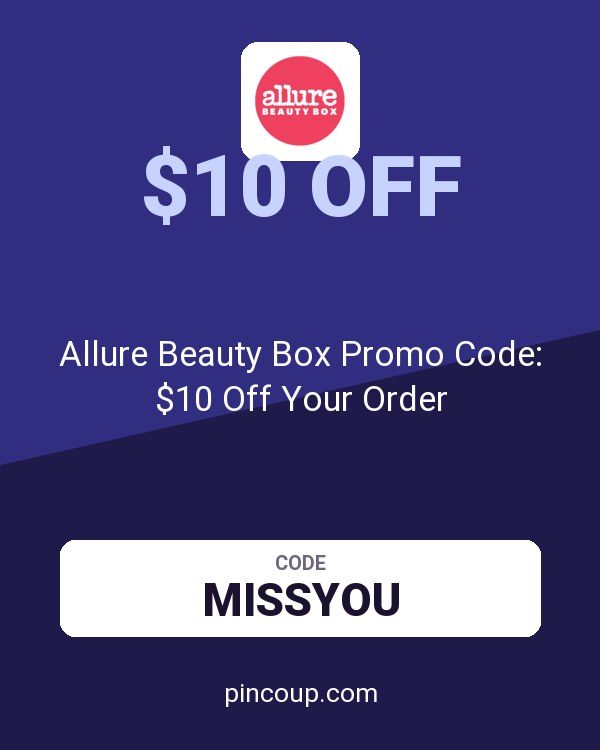 Allure Beauty Box Promo Code: $10 Off Your Order