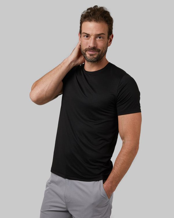 MEN'S COOL CLASSIC CREW T-SHIRT - BLACK / M at 32 Degrees
