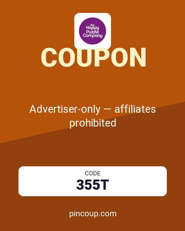 Happy Puzzle coupon: Advertiser-only — affiliates prohibited