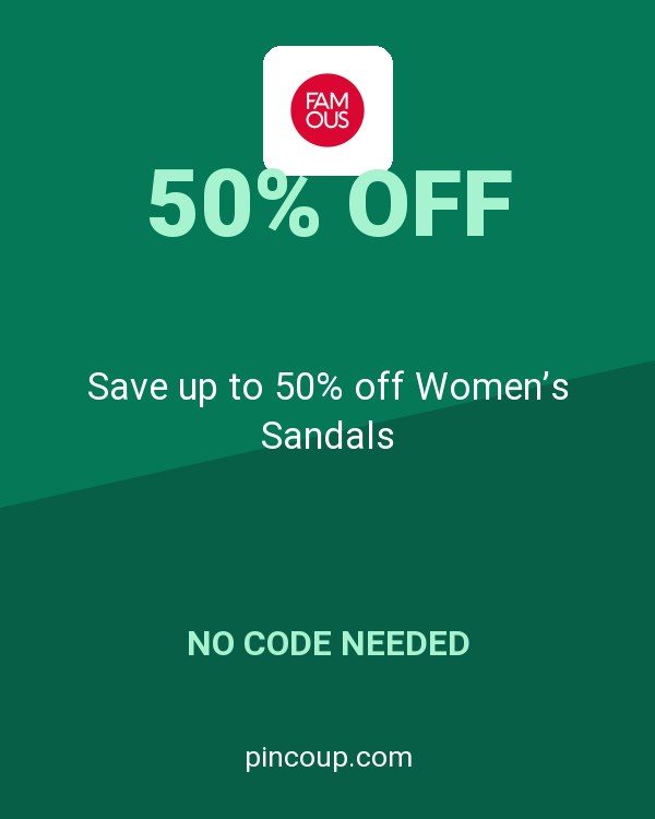 Famous Footwear coupon: Save up to 50% off Women’s Sandals