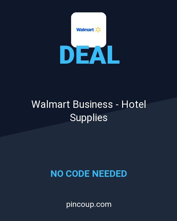 Walmart.com coupon: Walmart Business - Hotel Supplies