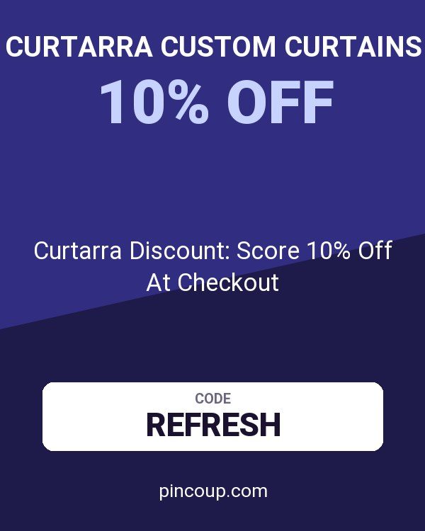 Curtarra Custom Curtains coupon: Curtarra Discount: Score 10% Off At Checkout