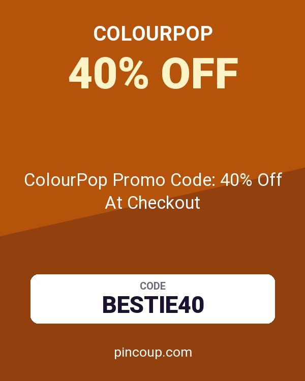 ColourPop Promo Code: 40% Off At Checkout