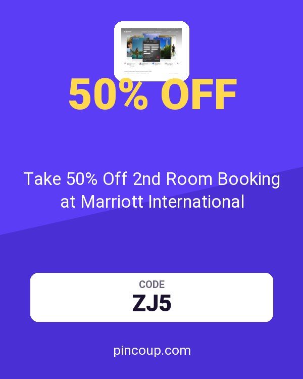 Take 50% Off 2nd Room Booking at Marriott International