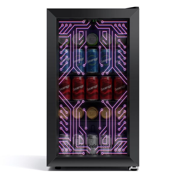 COWSAR Silent 3.2 Cu.Ft Gaming Beverage Refrigerator at Kismile