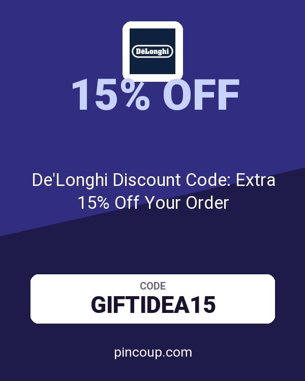 De'Longhi Discount Code: Extra 15% Off Your Order